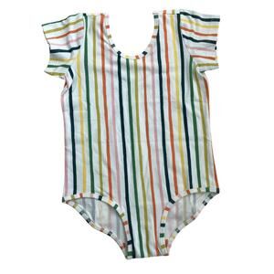 Alice + Ames Vertical Rainbow Stripe Leo Bodysuit - 8